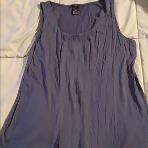 Ann Taylor sleeveless tank with ruffle